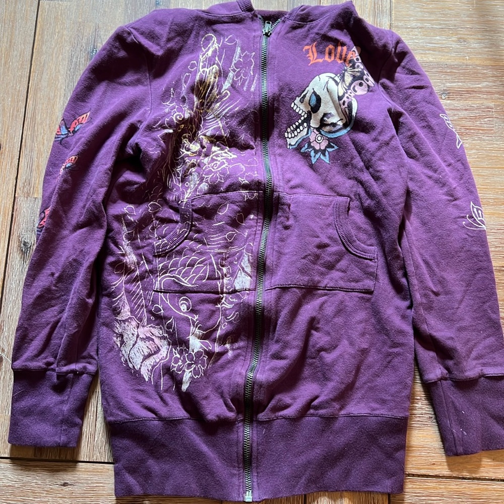 Purple Ed Hardy hoody